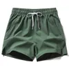 Herenshorts Sport voor heren Dames Dunne hardloopijszijde strandbroek Sneldrogend en ademend 3/4 kort