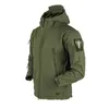 men Army Shark Skin Soft Shell Clothes Tactical Windproof Waterproof jacket Flight Pilot Hood Coat Military Field bomber Jacket x1LG#