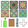 Дисплей 6 шл. DIY Diamond Painting Square Square Mandala Rownestones Art Mosaic Prink Cup Cushion nonslip stoble plackemat home decoratio