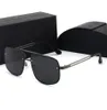 2021 Luksusowy moda kwadratowe okulary przeciwsłoneczne Kobiety Outdoor Sports Designer Męskie metalowe okulary gogle z pudełkiem prezentowym 2545631
