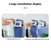 Krokar badrumshållare dusch schampo rack väggmonterad självhäftande flaskhylla flytande tvål gel arrangör krok