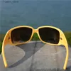 Lunettes de soleil Vazrobe Lunettes de soleil jaunes femmes verres de soleil polarisés pour les lunettes de mode femelles Petit visage