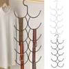 Hangers Leggings Hanger Stainless Steel Scarf Storage Rack With Multi Hooks For Socks Organization Yoga Stockings