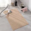 Tapis de salle de bain imperméable, tapis de pied évidé antidérapant, douche, salle de bains, toilettes, barrière d'eau