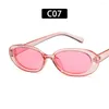 Солнцезащитные очки в стиле ретро для женщин, солнцезащитные очки в небольшой овальной оправе, модные солнцезащитные очки, поляризационные очки UV400