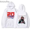 Kawaii Roupas Estética Fabio Quartararo Hoodie 2022 Bonito Rosa Tops Moto Moletom Mulheres Carto Imprimir Unissex Quente Streetwear M32z #