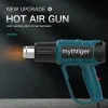 Warmtepistool Industrial Healt Torcher Heat Gun 2000W Hot Air Gun Air Dryer för lödning av termisk fläkt Lödstation krympningsverktyg