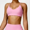 Yoga Outfit Femmes Cross Strap Sous-vêtements de sport Top Push Up Sport Soutien-gorge Gym Crop Brassiere Fitness Soutien-gorge respirant