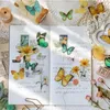 Window Stickers Bag Colorful Self-adhesive Butterfly For Handbook Wall Sticks Home Bedroom Decoration Stationery Ornaments