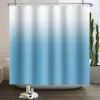 Curtains Solid Color Ombre Shower Curtain for Bathroom Gradient Textured Modern Abstract Elegant Chic Waterproof Shower Curtain With Hook