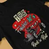 Rockabilly Vintage Rock And Roll Musique Hot Rod Vintage Sock Hop T-shirt Goth T-shirts pour hommes Vêtements d'été Harajuku T-shirt à col rond j9bc #
