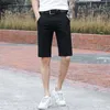 4 Colors Classic Style Men's Slim Shorts 2023 Summer New Busin Fi Thin Stretch Short Casual Pants Male black Khaki Gray O8wr#