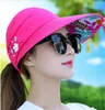 12 Style Womens Summer Hats قابلة للطي قبعة أشعة الشمس UV Protect Floppy Cappy Beach Hat في الهواء الطلق DC365