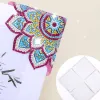 Stitch Rhinestones Mozaic Book Mark Diy Handmade 5D Page Boek Marks Lederen driehoek voor geschenken Diamond schilderij Corner Bookmark