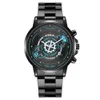 New Fashion Trend Creative Calendar Student Watch Stainless Steel Band Men's Style