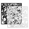 Diviseurs 6/9 pièces 40X40CM bricolage papillon oiseau fleur suspendus écran cloison diviseur panneau chambre rideau maison pour la décoration de la maison