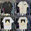 Herren T-Shirts Neues T-Shirt Einfache Lässige Mondspitze Briefdruck Kurze Slves Rundhals T-Shirt Baumwolle Lose Männer Frauen Kleidung Ts T240325