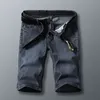 Nieuwkomers Mannen Denim Jeans Korte Dunne Casual Cool Fi Zomer Broek Elastische Rechte Dagelijks Hoge Kwaliteit Broek E5OD #