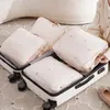 1pcs Compression Packing Cubes Transparent Window Downjacket Quilt Storage Bag Packing Cubes For Travel Suitcase Organizer 240313