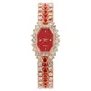 Fashion Square Bracelet Quartz Women's Color Diamond Watch