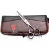 Tesoura profissional de cabeleireiro 55 6 Japão Cabelo de cabelo inoxidável Rainning Shears Barber Makas Drop H1021 240315