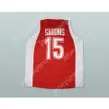 Personnalisé n'importe quel nom n'importe quelle équipe ARVYDAS SABONIS UNION SOVIÉTIQUE CCCP 15 JERSEY DE BASKETBALL Tous cousus Taille S M L XL XXL 3XL 4XL 5XL 6XL Qualité supérieure