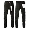 jean pourpre concepteur de marque violette jeans été houte high street rétro rétro straight jeans de moto de moto lavé vieux jeans long jeans c5ju # #