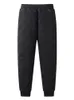 Poches zippées d'hiver Épaissir Pantalon de survêtement en molleton Hommes Joggers Down Cott Pantalon chaud Homme Pantalon thermique imperméable Plus Taille 7XL G7p4 #