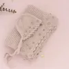 Woolen Sticked Born Baby Pography Wraps Filt Metal Stars Appliced ​​Swaddle Hat 2st Set Soft Warm Handmade Mohair 240311