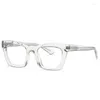 Sonnenbrille TR90 Anti Blue Rays Schwarz Rosa Rahmen Quadratische kurzsichtige Brille für Frauen Student Myopie Pochromic Brillen