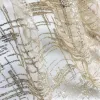 Materiał 3/5/10m luksusowy brokat Falls Srebrny złoty tiul tiul materiał błyszcząca błyszcząca koronka na wieczorną sukienkę ślubną suknię ślubną