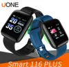 116 Plus Smart Watch Bracelets Tracker Tracker معدل ضربات القلب خطوة مضادة مراقبة النطاق المعصم PK 115 Plus M3 لـ iPhone A5636720