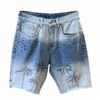 supzoom New Arrival Hip Hop Men Jeans Ins Fi Gradient Printed Rough Denim Shorts Loose Casual Summer Trend Quarter Pants G6LC#