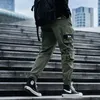 Novo estilo outono inverno calças de carga dos homens fi lado pokets hip hop techwear corredores masculino japonês streetwear calças calças y4wq #