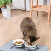 Alimentazione del tappetini per animali domestici per alimentazione ILICONE per ciotola per alimenti per animali domestici per gatto per gatto per alimentazione per alimentazione del cane alimentazione esterna portatile