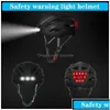 Cycling Helmets Intelligent Bicycle Helmet For Man Women Kids Bike Rechargeable Usb Led Light Mtb Electric Scooter Drop Delivery Dhrus Otg2X