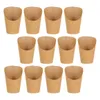 Besteksets 50 stuks Chip Cup Container Frieten Bewaarbekers Houder Papieren portie