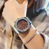 Watch womens simple temperament ins style new niche premium diamond inlaid fashion domineering waterproof womens Watch