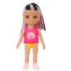 Mini 16cm Doll and Clothes 3D simulation eye Multi joint movable hinge doll Multicolor Hair Girls DIY Toys Birthday Gifts 240313