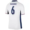 24 25 Maillot de football ANGLAIS BELLINGHAM RASHFORD KANE 2024 Coupe d'Europe 2025 Maillot de football Équipe nationale Accueil Blanc Extérieur Hommes Kit Enfant Femmes SAKA RICE FODEN S-4XL