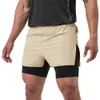 Exercice confortable Jogging Hommes Shorts Pantalons Casual Gym High Stretch Lâche M-3XL Taille moyenne Polyester Court E3r6 #