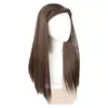 Produits les plus vendus 2024 Coiffures de perruque raide coréennes U Cheveux en forme de cheveux longs Long Wig Black Black Traided Hair Styles pour les femmes