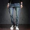 Hoge Kwaliteit Blauwe Skinny Jeans Mannen Lente Zomer Slim Fit Denim Jeans Mannen Cott Stretch Denim Broek Cowboy TP3608 P4ZB #