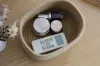Cestini semplici giapponesi di cornica in cotone tessuto scatola di tessuto scatola di stoccaggio alimentare scatola di stoccaggio desktop creativo scatola di carta per pompaggio di carta lavaggio a mano