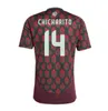 24/25 México Camisas de futebol 2024 Copa América Raul Chicharito Lozano dos Santos 24 25 H.Lozano Homens Kit Infantil Camisa de Futebol Uniforme