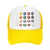 Bollmössor punk biljard gaming pool baseball cap kvinnor män justerbar lastbilshatt sport snapback sommarhattar