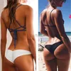 Damskie stroje kąpielowe seksowne damskie bikini brazylijskie gęste dolne stringi v bieliznę S-4xl krótka bieliznę bikini 24326