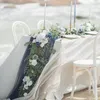 Guirlande de fleurs décoratives pour mariage, Eucalyptus artificiel fabriqué à la main, arc de fête, centres de Table, décorations en saule Champagne