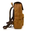 Sac à dos 2024 Cuir véritable pour hommes pour hommes Crazy Horse Sac de voyage pour ordinateur portable Casual Étudiant