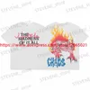 Herren T-Shirts 2024SS T-Shirts Männer Frauen 1 1 Beste Qualität Monster Flame Print Short Slved Tops T T240325